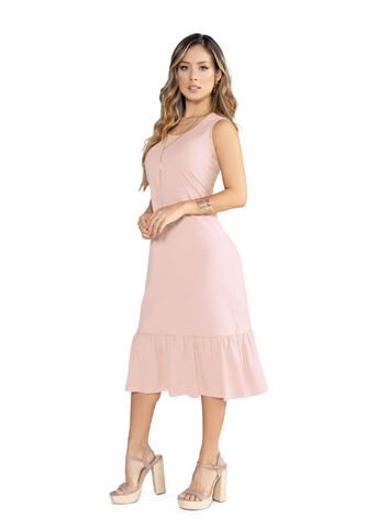 Vestido Largo Mujer Palo De Rosa Mp 3766 MP