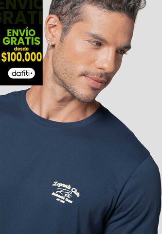 Camiseta Hombre Azul Profundo Mp 114233 MP