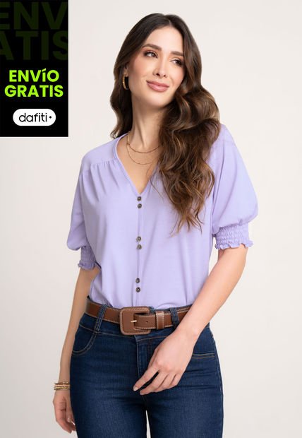 Blusa Mujer Lila Mp 104454