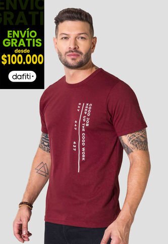 Camiseta Hombre Merlot Mp 2112 MP