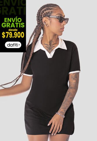 Vestido Corto Mujer Negro Mp 110151 MP