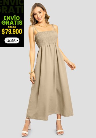 Vestido Largo Mujer Latte Mp 111283 MP