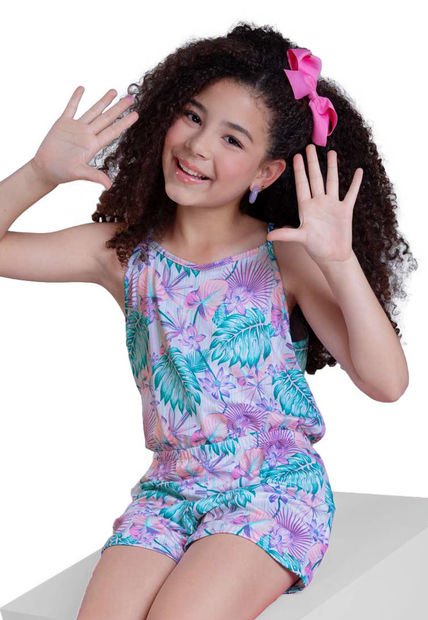 Enterizo Infantil Femenino Multicolor Mp 4255