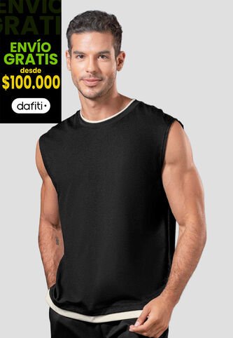 Camisilla Hombre Negro Mp 114490 MP