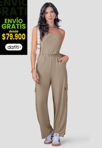 Enterizo Largo Mujer Café Pardo Mp 110267 MP