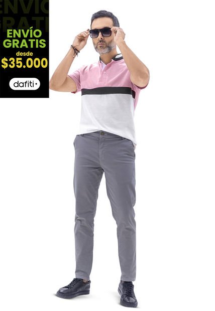 Polo Hombre Rosado Mp 92822
