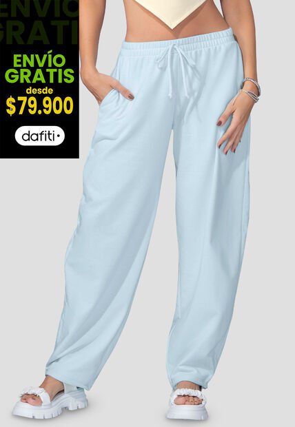 Pantalón Mujer Azul Baby Mp 110274