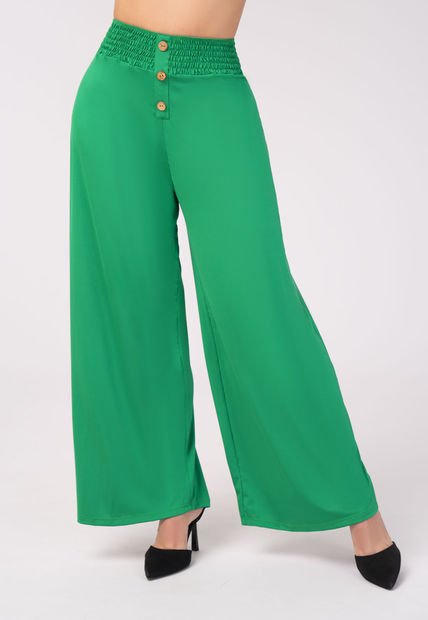 Pantalón Mujer Verde Mp 3407