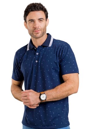 Polo Hombre Azul Mp 1885