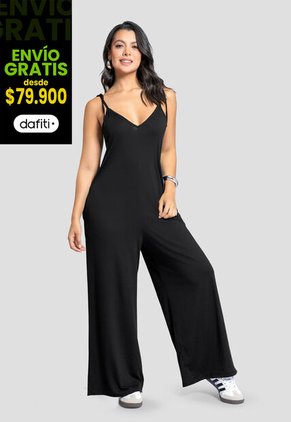 Enterizo Largo Mujer Negro Mp 7230