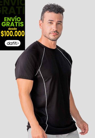 Camiseta Hombre Negro Mp 114573 MP