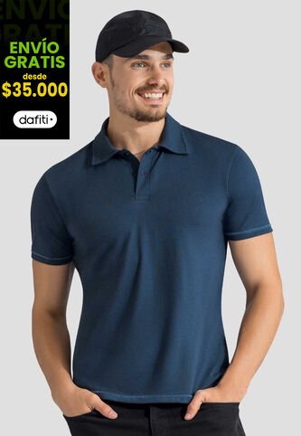 Polo Hombre Azul Profundo Mp 113254 MP