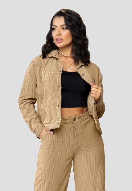 Chaqueta Mujer Beige Mp 104197