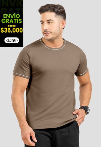 Camiseta Hombre Café Pardo Mp 107015 MP