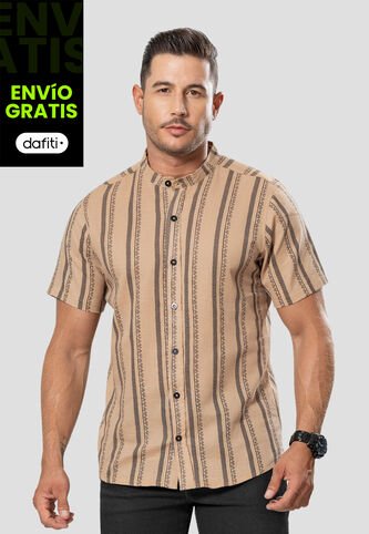 Camisa Hombre Caramelo Mp 106420 MP