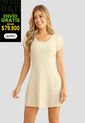 Vestido Corto Mujer Crema Mp 110674 de MP