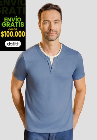 Camiseta Hombre Azul Indigo Mp 113965 MP