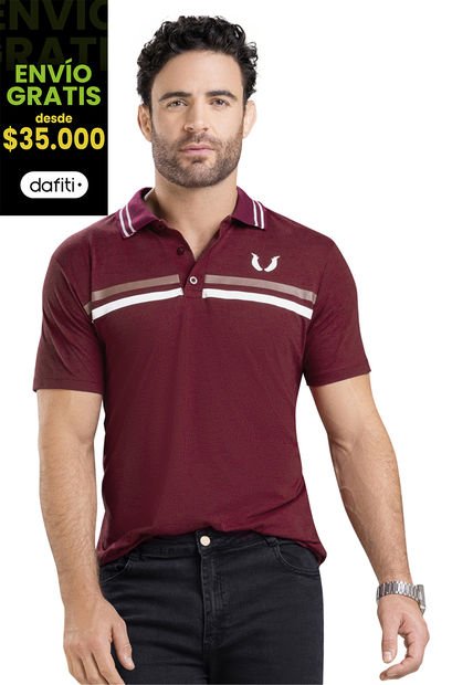 Polo Hombre Vinotinto Mp 90923