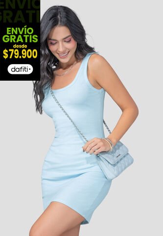 Vestido Mujer Azul Baby Mp 110314 MP