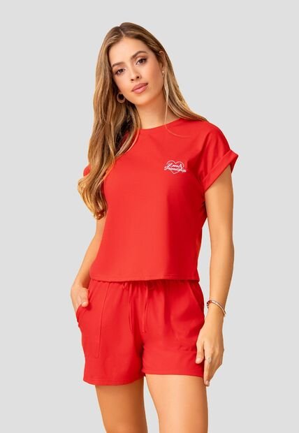 Conjunto Mujer Rojo Mp 112053