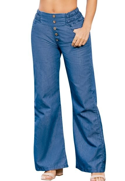 Pantalón Mujer Azul Mp 89936