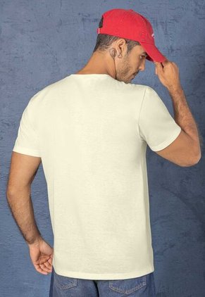 Camiseta Hombre Crema Mp 114011