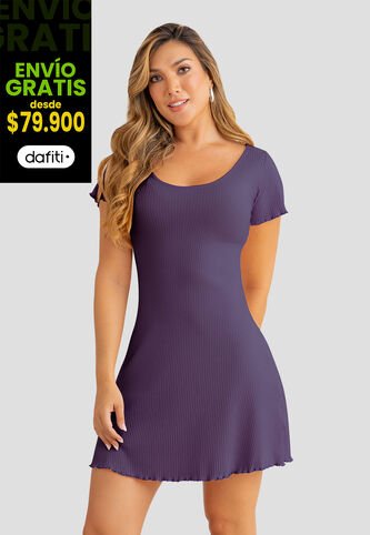 Vestido Corto Mujer Vino Mp 110674 MP