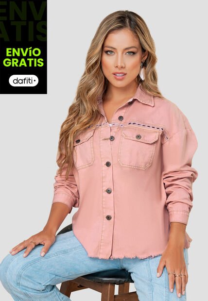 Chaqueta Mujer Rosa Mp 103395