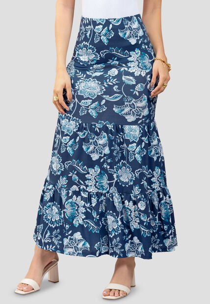 Falda Larga Mujer Estampado Mp 111074