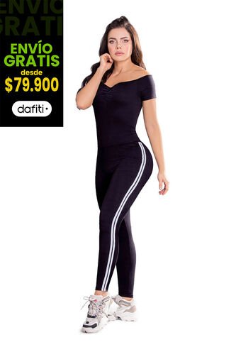 Enterizo Largo Mujer Negro Mp 75731 MP