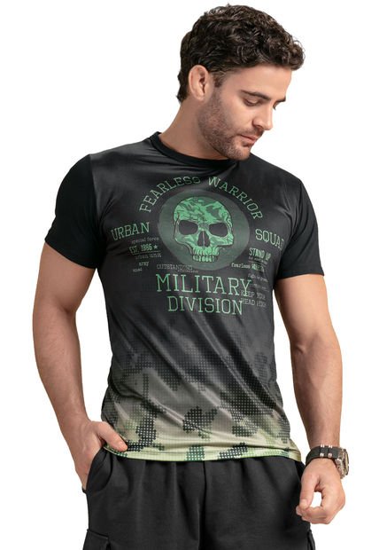 Camiseta Hombre Negro Mp 89492
