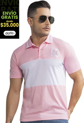Polo Hombre Rosa Mp 390