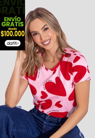 Camiseta Mujer Estampado Mp 113428 MP