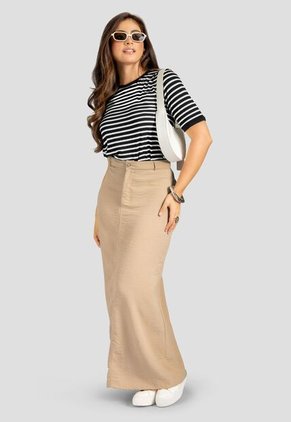 Falda Larga Mujer Latte Mp 113212