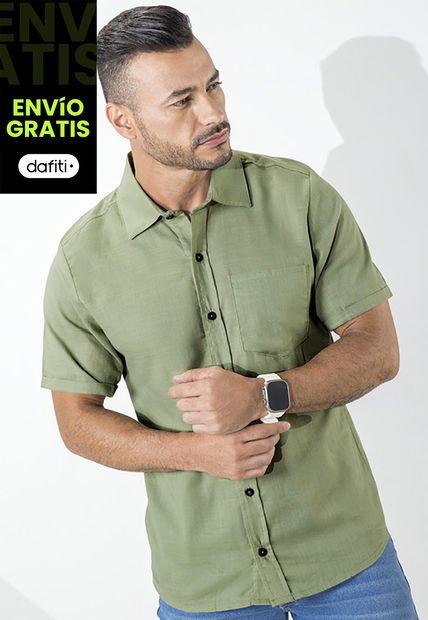 Camisa Hombre Verde Oliva Mp 5113