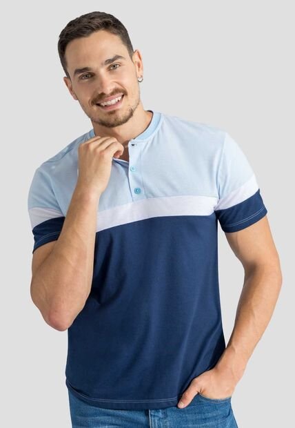 Polo Hombre Azul Baby Mp 100468