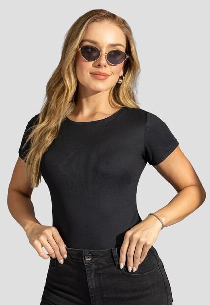 Camiseta Mujer Negro Mp 113376