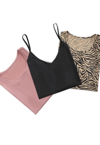 Camiseta Paq X3 Mujer Multicolor Mp 3960