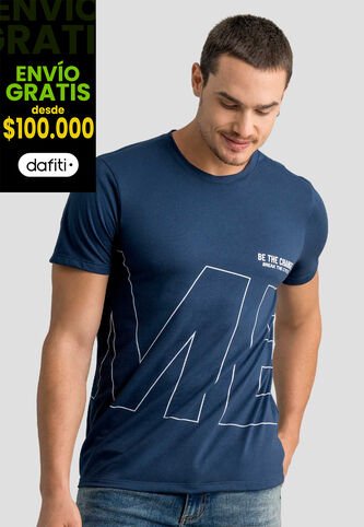 Camiseta Hombre Azul Profundo Mp 113049 MP