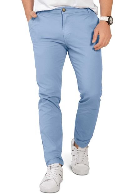 Pantalón Hombre Azul Mp 92823