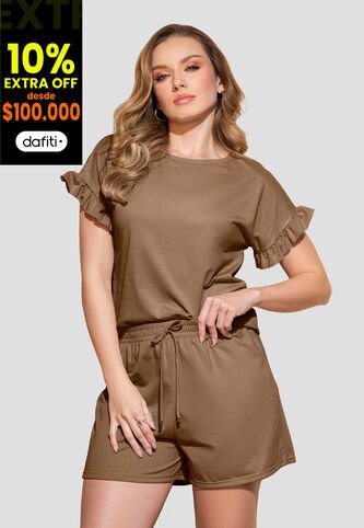 Conjunto Mujer Chocolate Mp 110194 MP