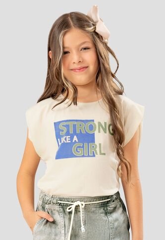 Blusa Infantil Femenino Crema Mp 108194 MP