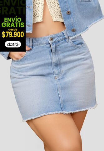 Falda Corta Mujer Azul Mp 107885 MP