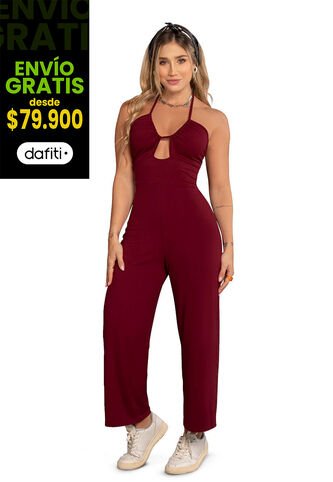 Enterizo Largo Mujer Vinotinto Mp 89572 MP