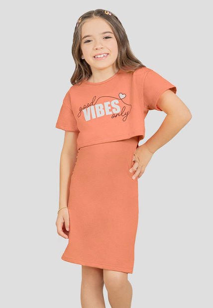 Conjunto Infantil Bebés Naranja Mp 100697