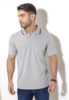 Polo Hombre Gris Jaspe Mp 2147