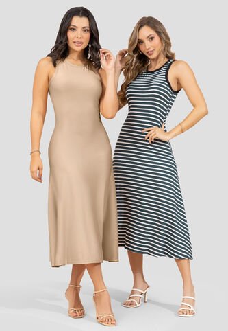 Vestido Paq X2 Mujer Multicolor Mp 110497 MP