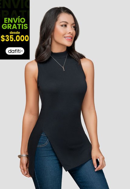 Blusón Mujer Negro Mp 103991