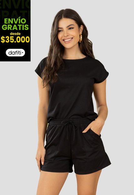 Conjunto Mujer Negro Mp 102318