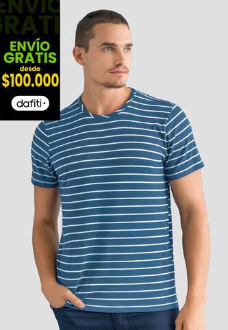 Camiseta Hombre Azul Indigo Mp 112555 MP